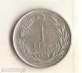 +Турция  1  лира  1978 г.