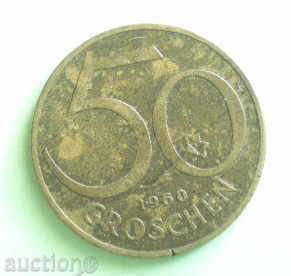 AUSTRIA-50 groshes 1960.