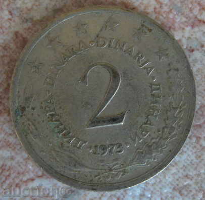 YUGOSLAVIA-2 dinara-1973