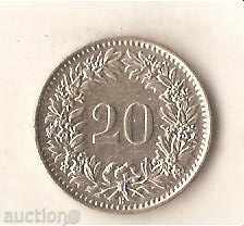 Швейцария  20  рапен  1963 г.
