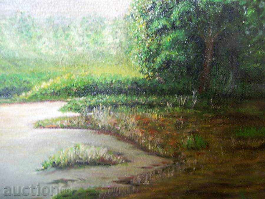 Auction  Old oil painting painting -1963.