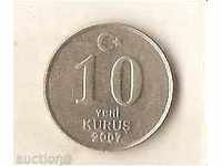 Τουρκία 10 γρόσια το 2007.