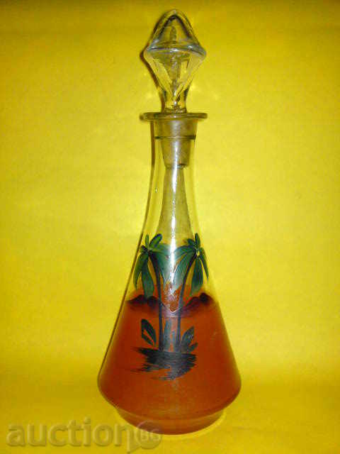 Auction Liqueur bottle with one glass Auction Liqueur bottle with one glass