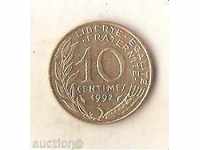 + Γαλλία 10 centimes 1992.