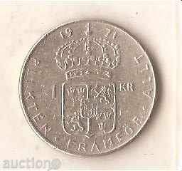 Suedia 1 Krona 1971