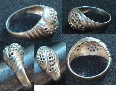 Auction  silver lady's ring
