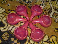 6 pcs. cups for brandy - form - gourd