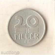 Унгария  20  филера  1987 г.