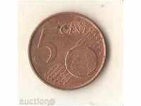 Netherlands 5 euro cents 2001