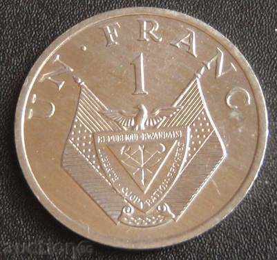 Rwanda - 1 franc 1985. .