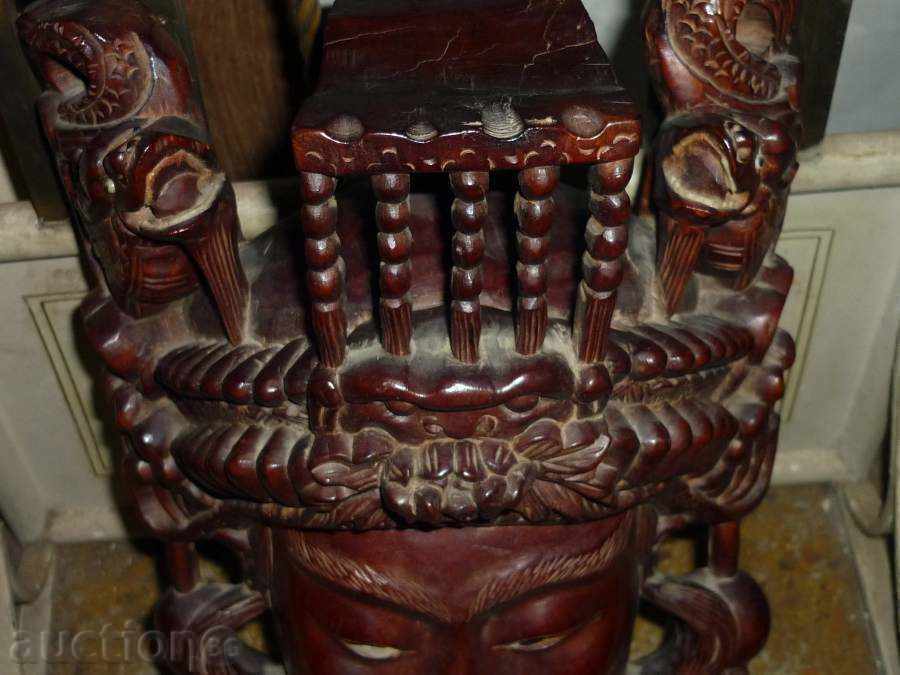 Echo from the Far East, mask, figure, statuette, wood carving with price 457.00 BGN | € 233.66 Echo from the Far East, mask, figure, statuette, wood carving with price 457.00 BGN | € 233.66