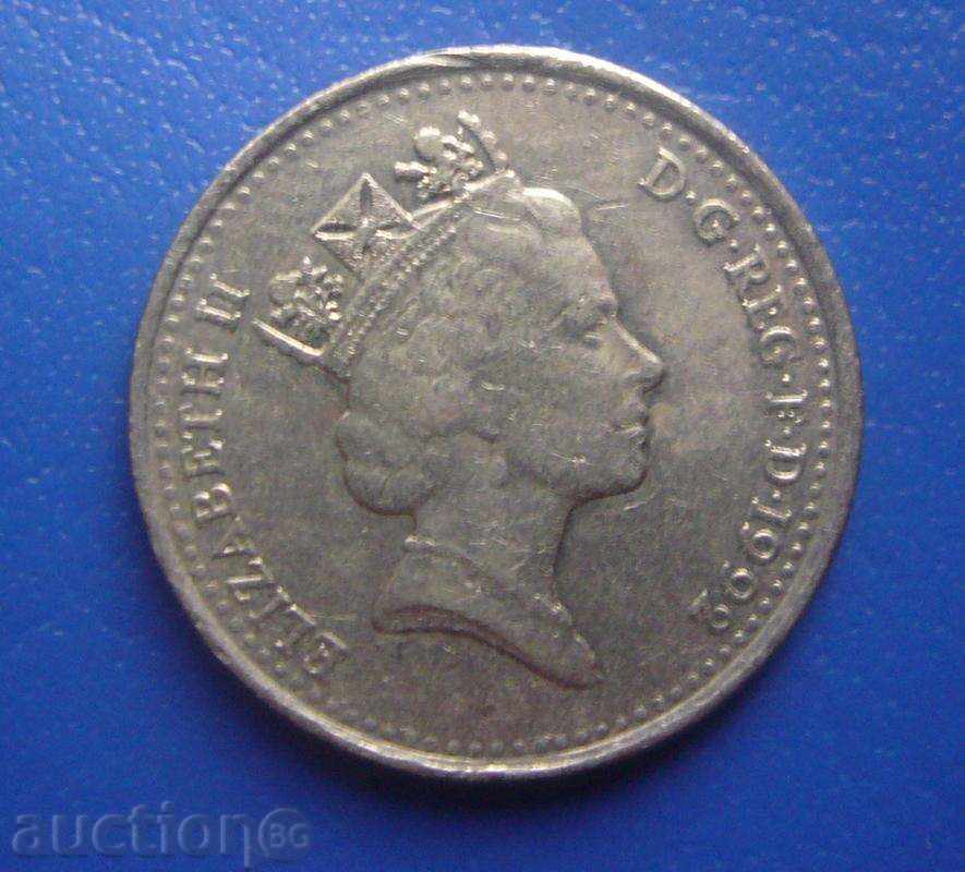 Great Britain 10 pence 1992 with price 0.25 BGN | € 0.13