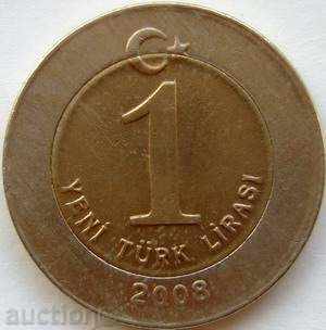 Turkey 1 pound 2008