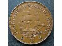 SOUTH AFRICA - 1 penny - 1940