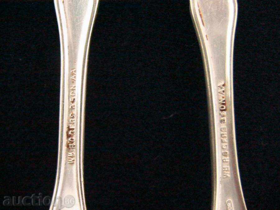 Auction 6 pcs. SILVER-PLATED TEASPOONS - EAGLE, USA, ca. 1910 Auction 6 pcs. SILVER-PLATED TEASPOONS - EAGLE, USA, ca. 1910