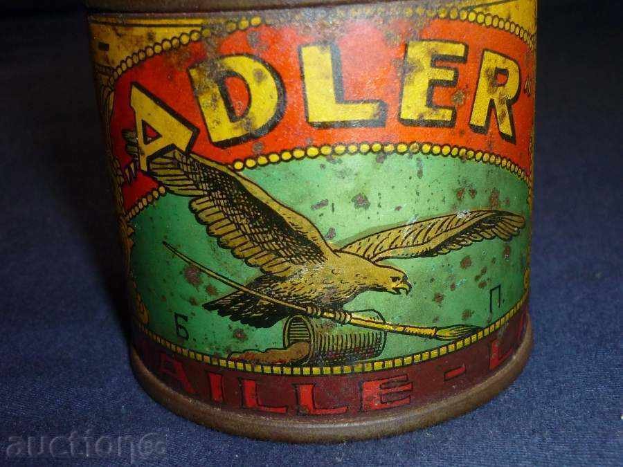 Old metal box of lacquer, box - 6