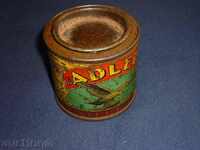 Old metal box of lacquer, box