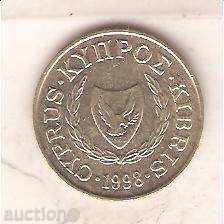 Cyprus 5 cent 1998 with price 0.80 BGN | € 0.41