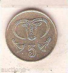 Кипър  5  цент  1998 г.