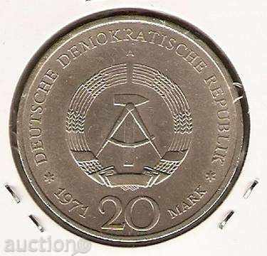 20 marks 1971 Jubilee GDR with price 14.90 BGN | € 7.62 20 marks 1971 Jubilee GDR with price 14.90 BGN | € 7.62