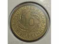 Germany 10 pfennig 1936 An excellent, double reversal