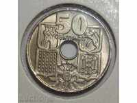 Spain 50 cent. 1949/53 EF +