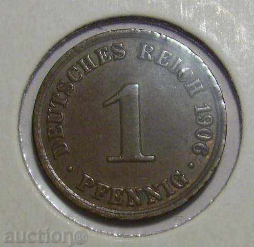 Γερμανία 1 pfennig 1906 Α
