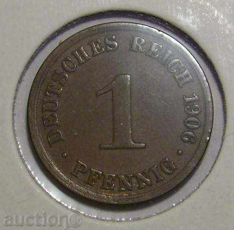 Γερμανία 1 pfennig 1906 Α