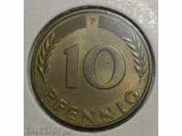 Γερμανία 10 pfennigs 1966 F AU / UNC