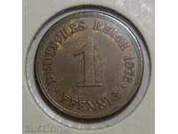 Germania 1 Pfennig 1876 A ... EF