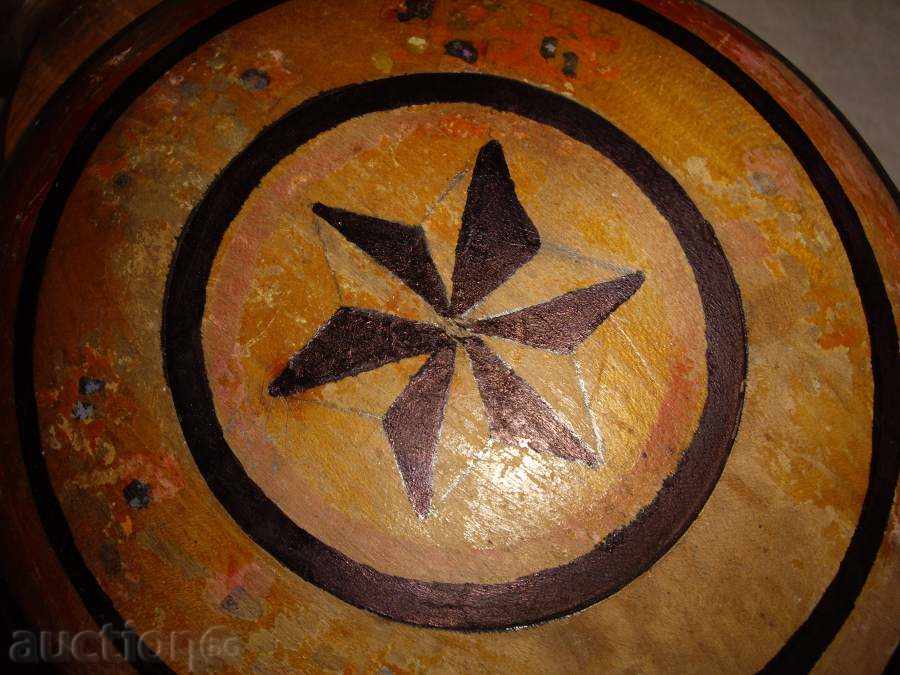 Old wooden vase - 5 Old wooden vase - 5