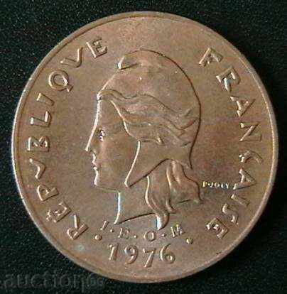 100 φράγκα το 1976 Γαλλική Πολυνησία
