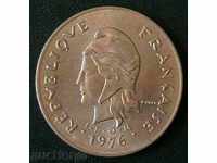 100 франка 1976, Френска Полинезия