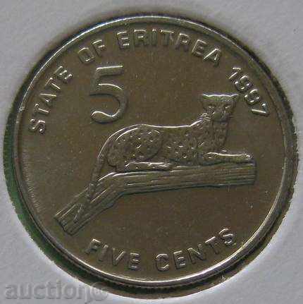 Ερυθραία - 5 σεντ το 1997