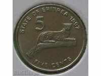 Eritreea - 5 cenți 1997