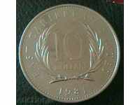 10 долара 1981 FAO, Източно Карибски Щати