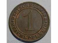 Germania Reich 1 Pfennig 1933 A - EF / UA