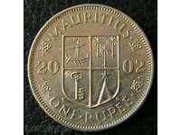 1 rupie 2002 Mauritius