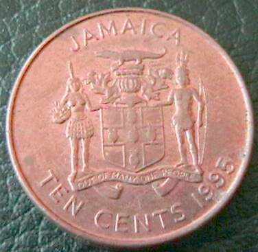 10 cents 1995, Jamaica with price 1.20 BGN | € 0.61