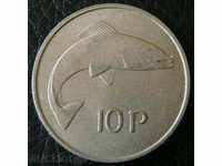 10 pence 1969 Irlanda