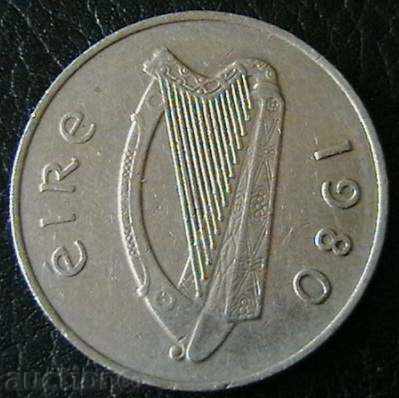 10 pence 1980, Ireland with price 2.00 BGN | € 1.02
