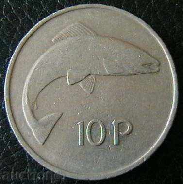 10 pence 1980, Ireland