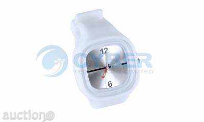 Licitație sporturi de silicon cu design elegant ceas alb