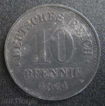 ΓΕΡΜΑΝΙΑ - 10 Pfennig 1921