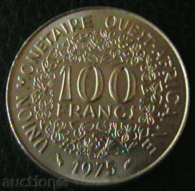 100 φράγκα το 1975 Κρατών της Δυτικής Αφρικής