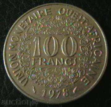 100 φράγκα το 1978 Κρατών της Δυτικής Αφρικής