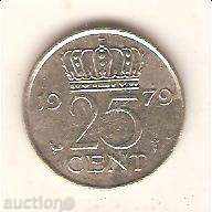 Холандия  25 цента    1979 г.