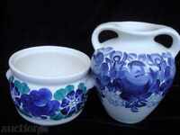 Gorgeous porcelain vase hand painted ..