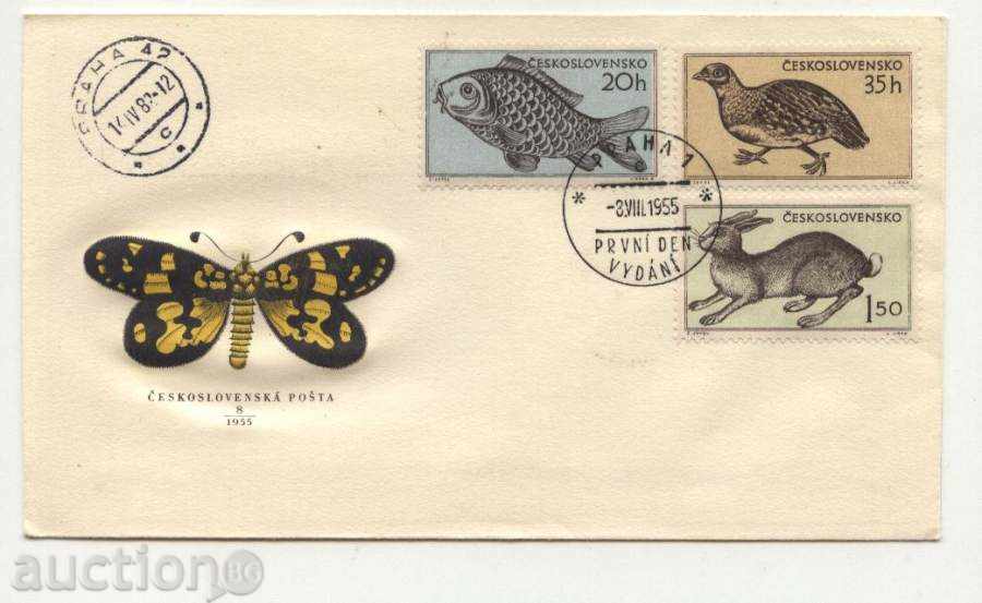 Folding Envelopes Fauna 1955 Czechoslovakia