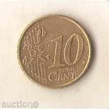 Австрия  10  евроцента  2002 г.